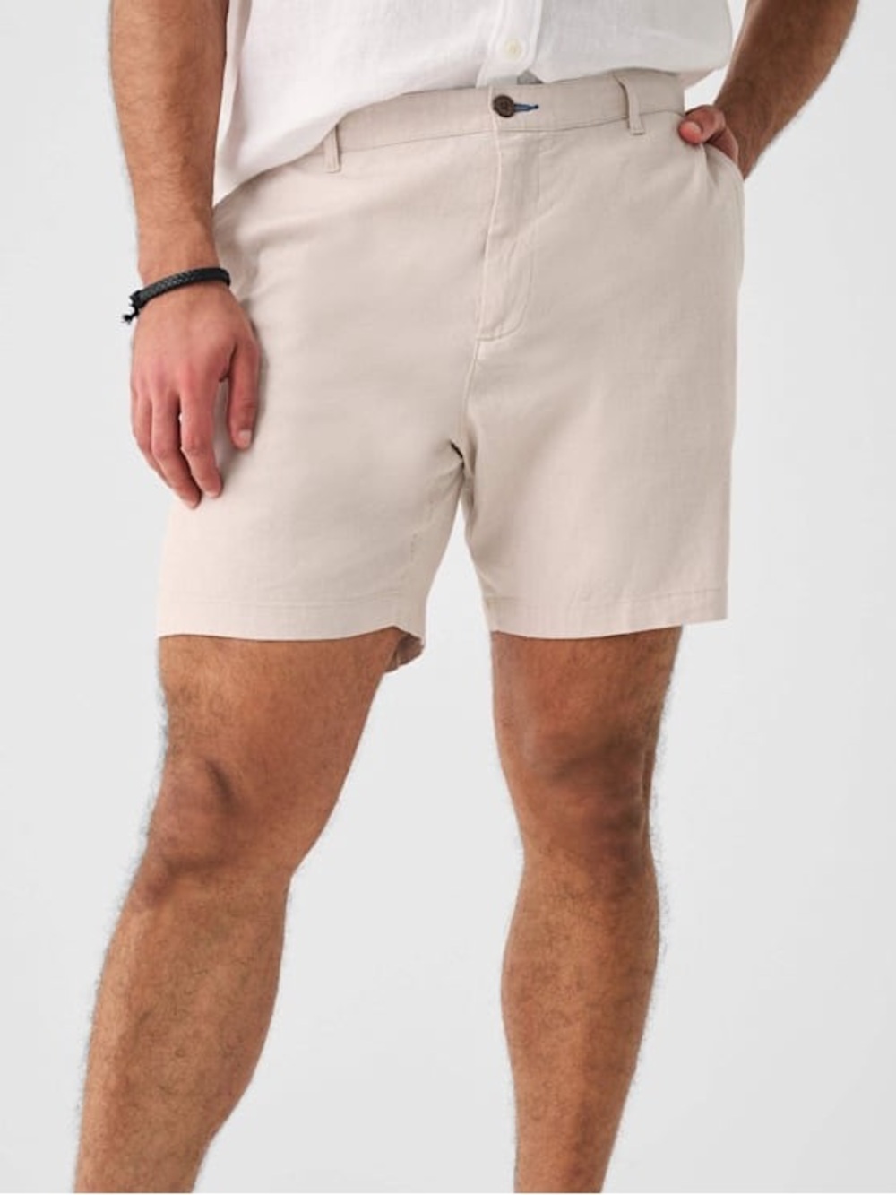 Faherty Tradewinds Linen Blend Shorts - Beige